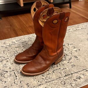 Tecovas Men's Brown Leather Western Cowboy Boots Size 12 EE